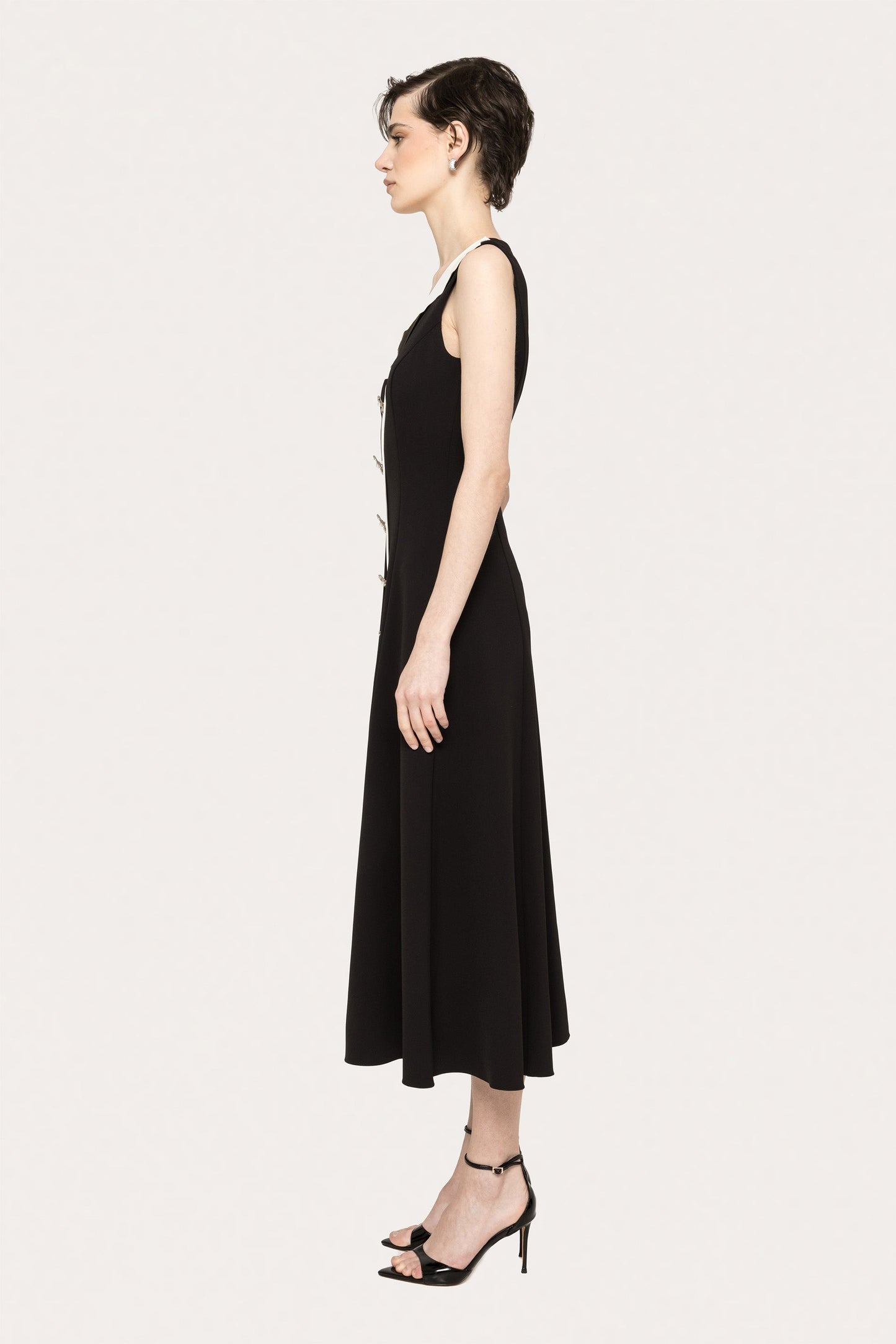V-neck midi dress NISSA