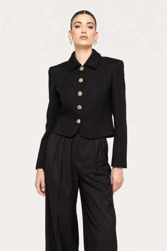 Boucle suit jacket - J15782 black NISSA