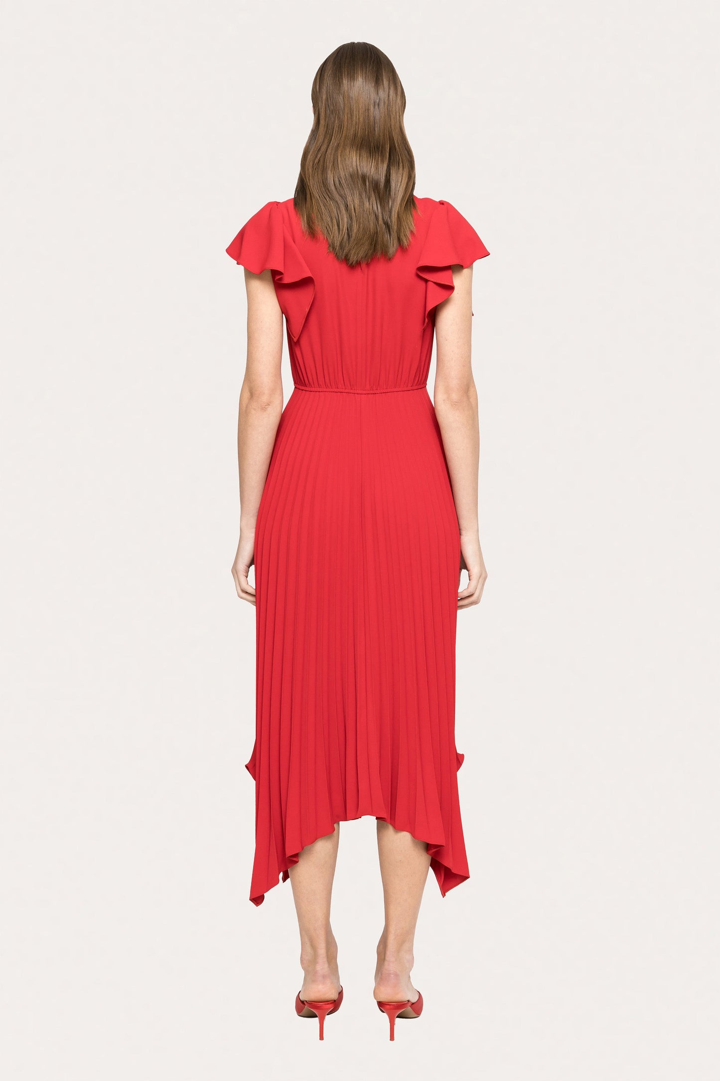 Crystal-embellished pleated dress - RS14881 NISSA