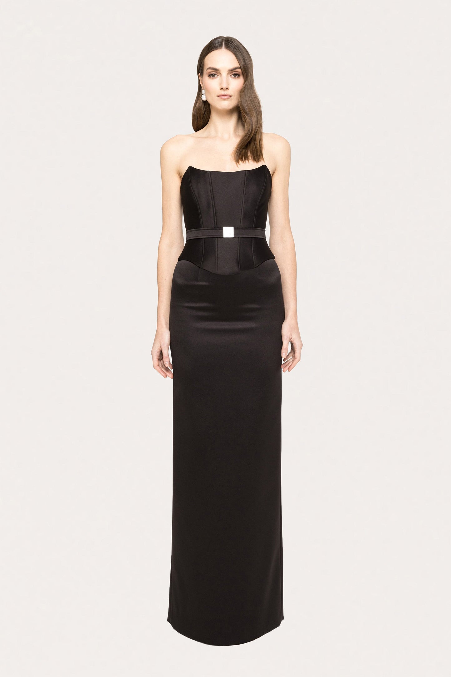 High-waisted taffeta skirt NISSA