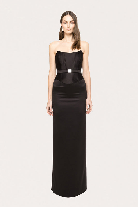 High-waisted taffeta skirt NISSA