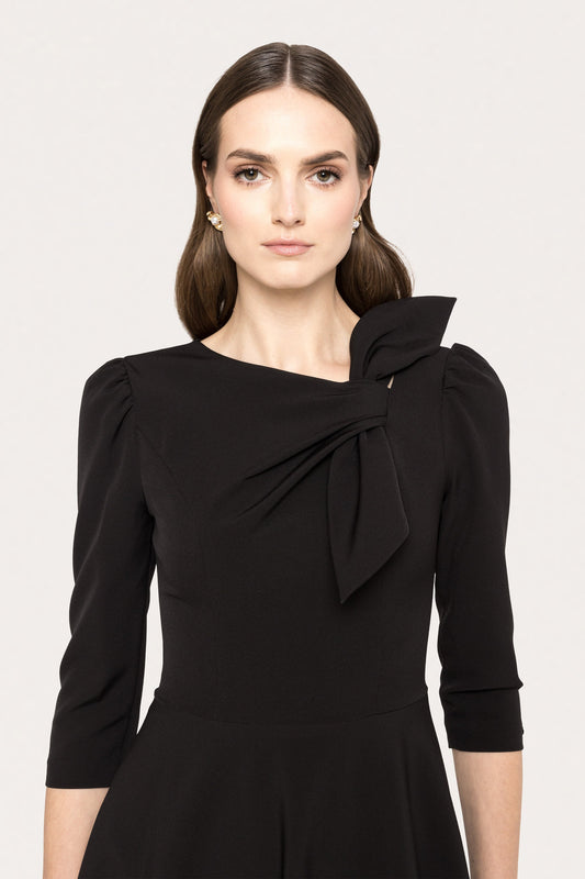 Bow detail midi dress - RZ14920 NISSA