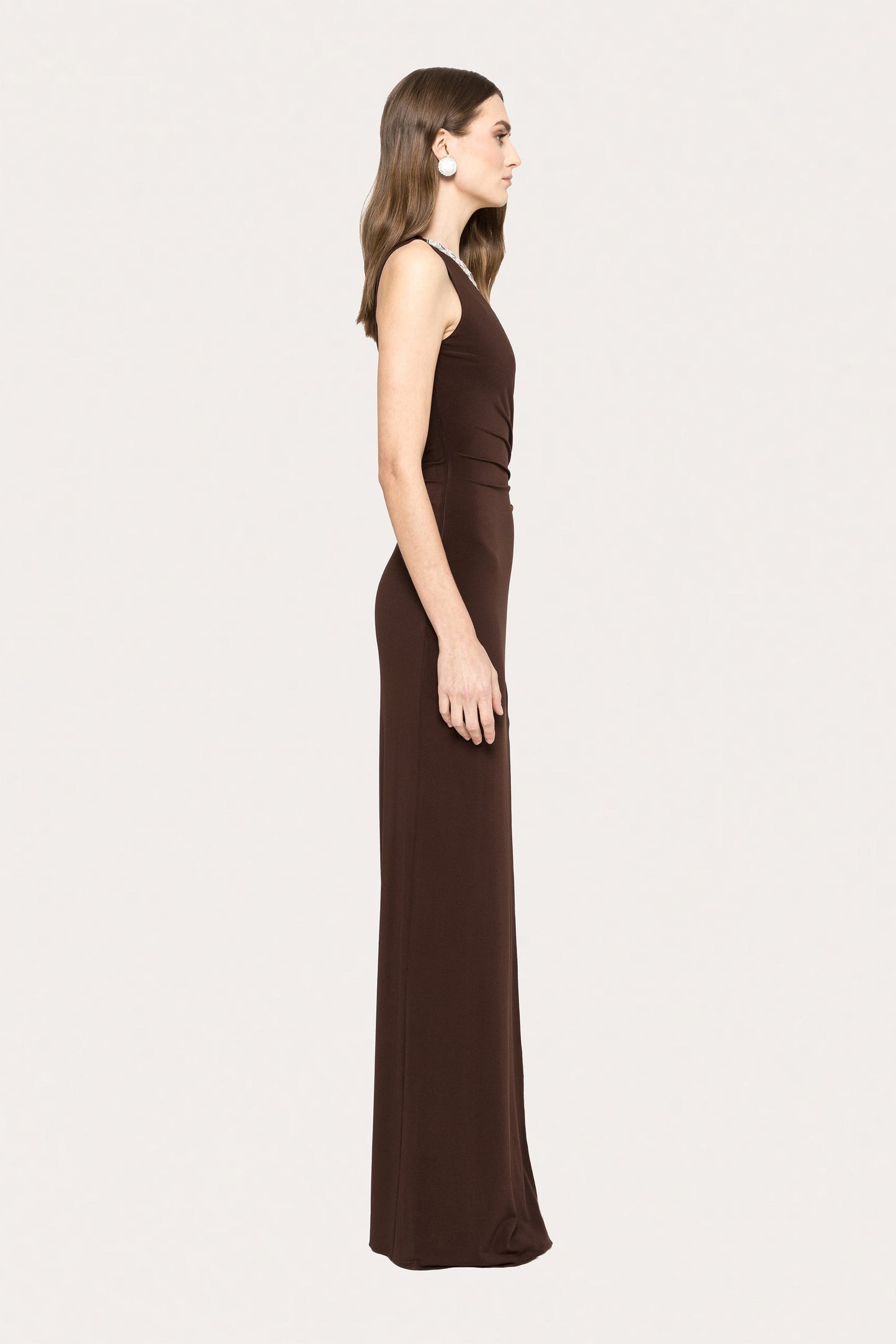 Crystal-embellished jersey maxi dress NISSA