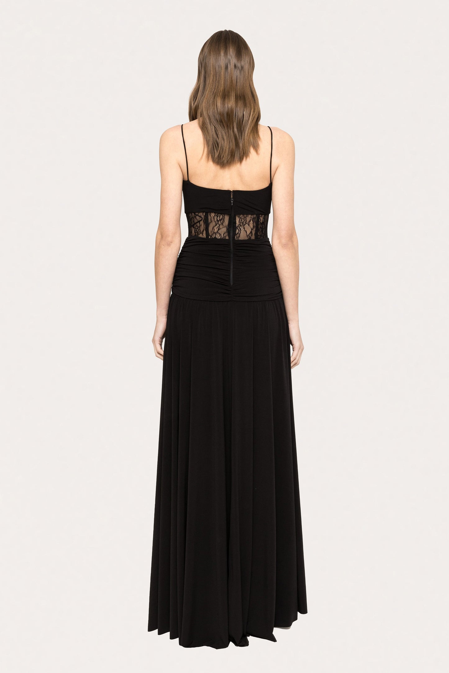 Floral-appliqué jersey maxi dress NISSA