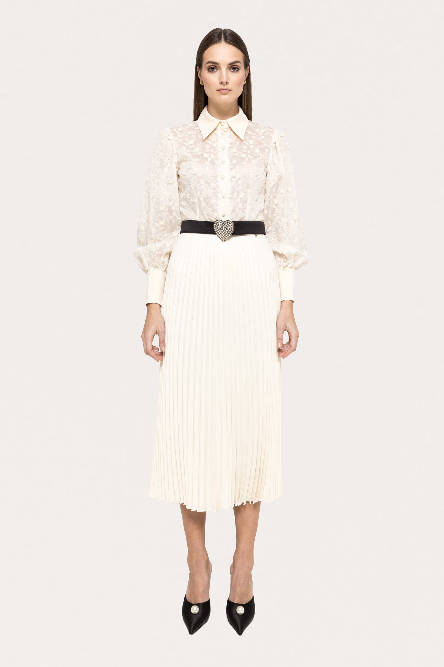 Embroidered lyocell shirt NISSA