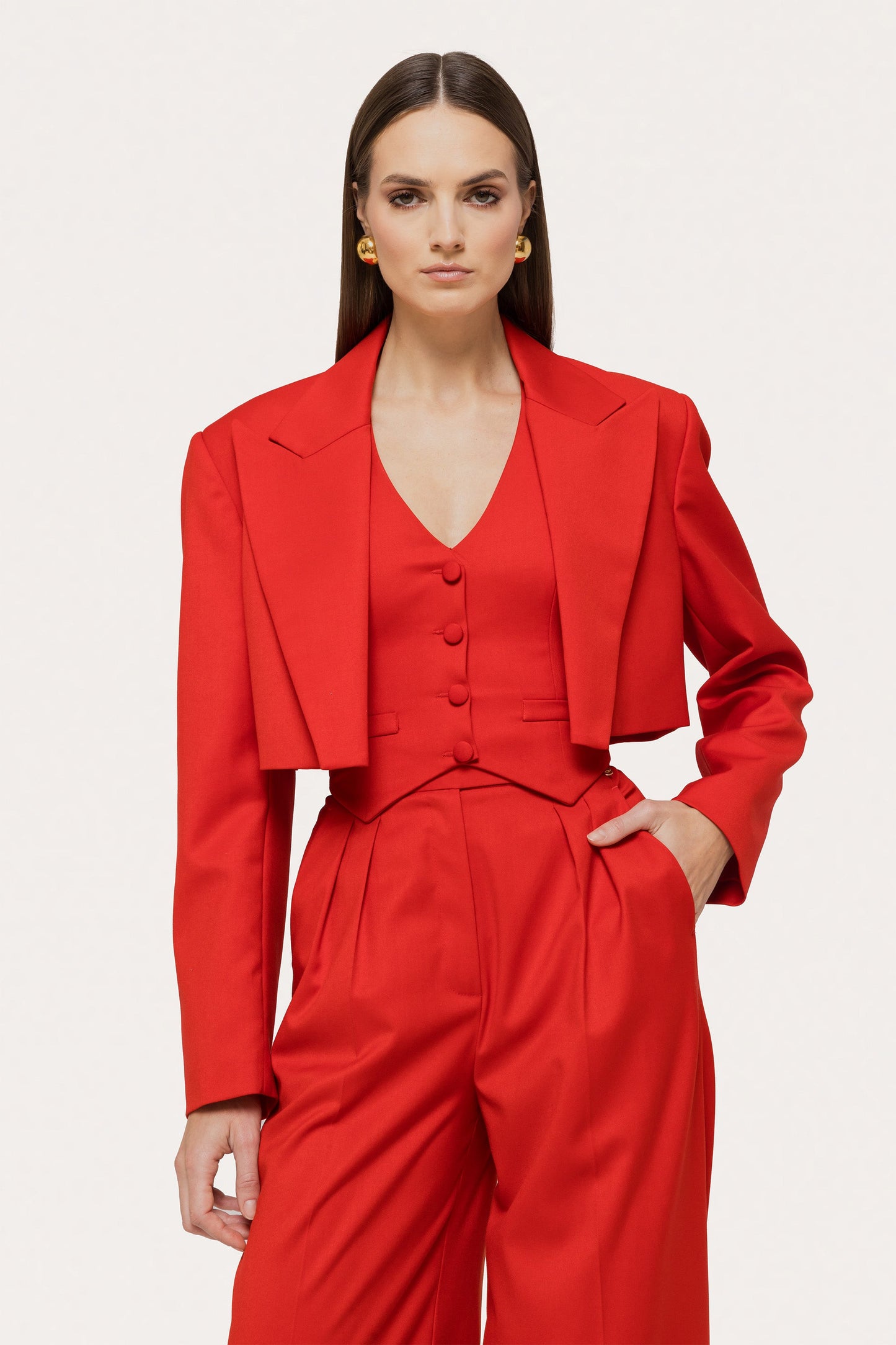 Cropped blazer - S15784 NISSA