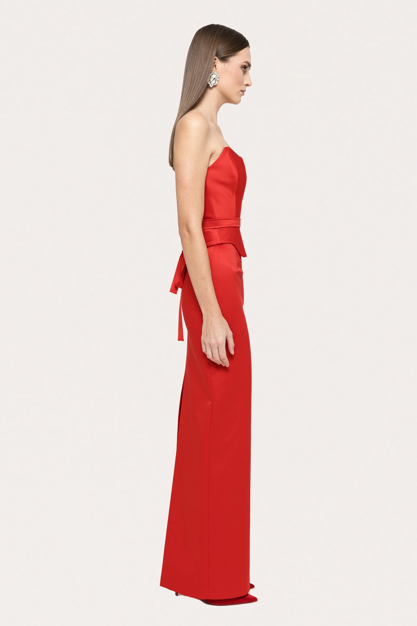 High-waisted taffeta skirt NISSA