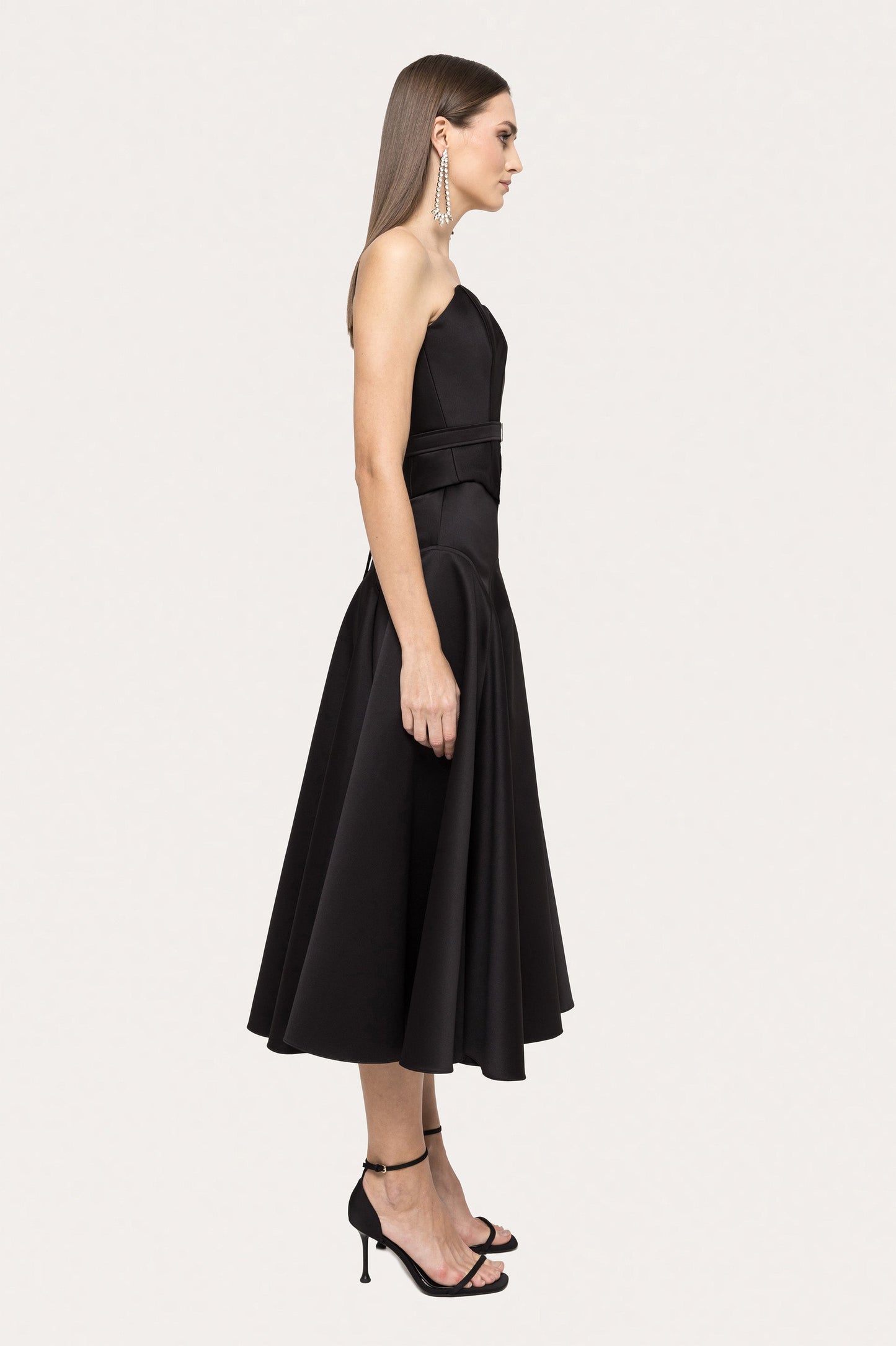 High-waisted taffeta skirt NISSA