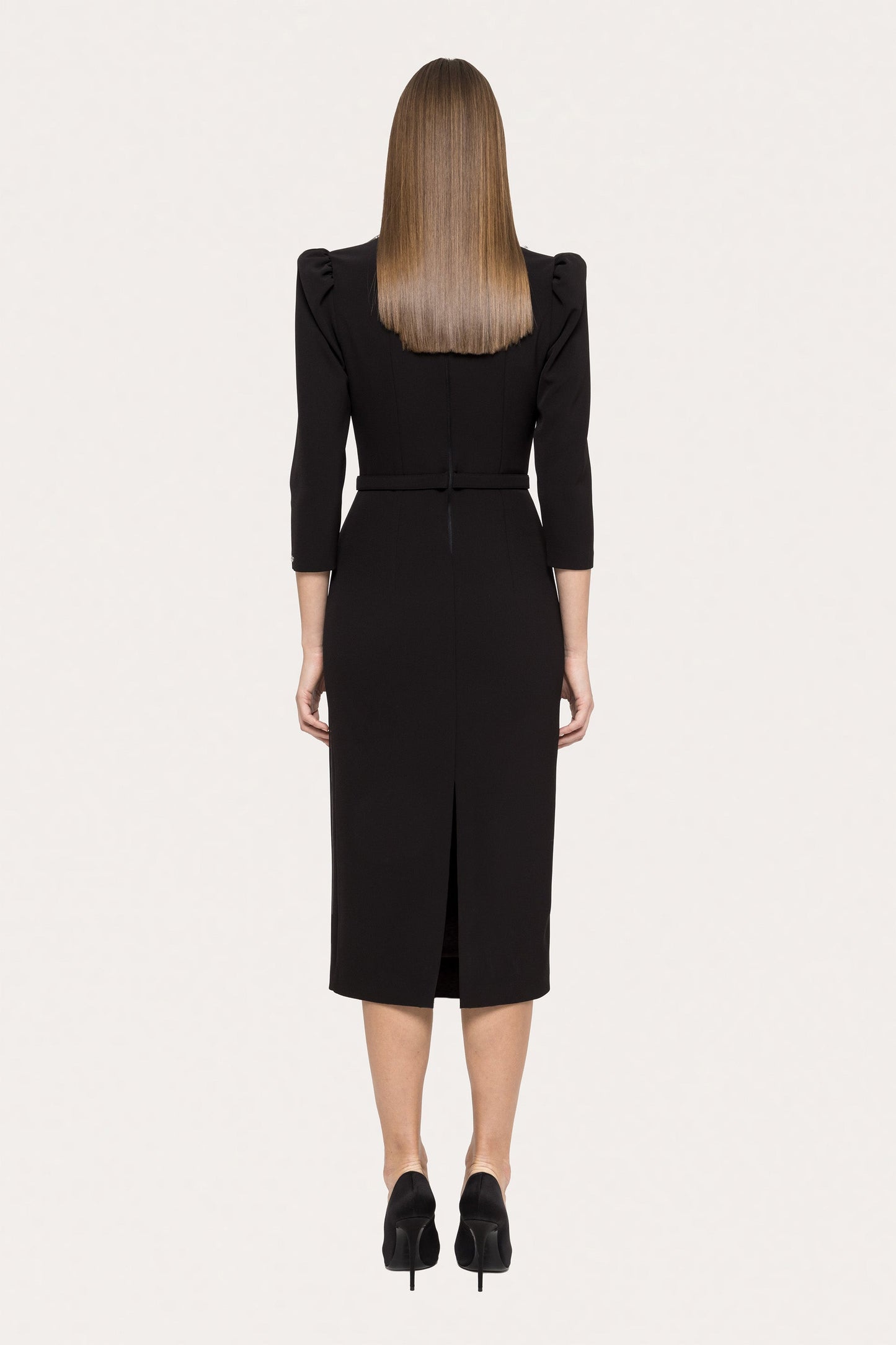 Belted midi dress - RC15778 NISSA