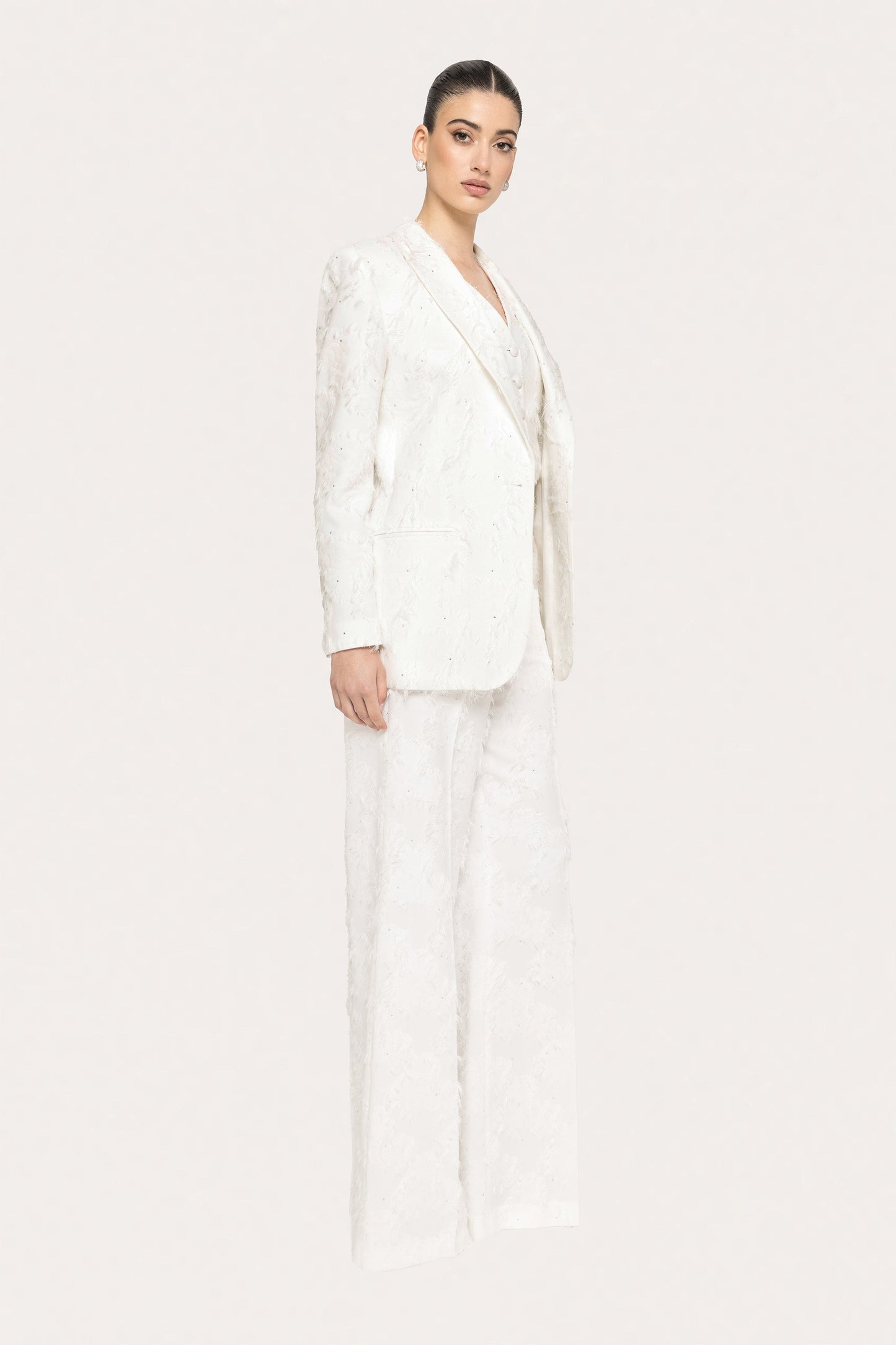 Embellished jaquard blazer - S15351 NISSA