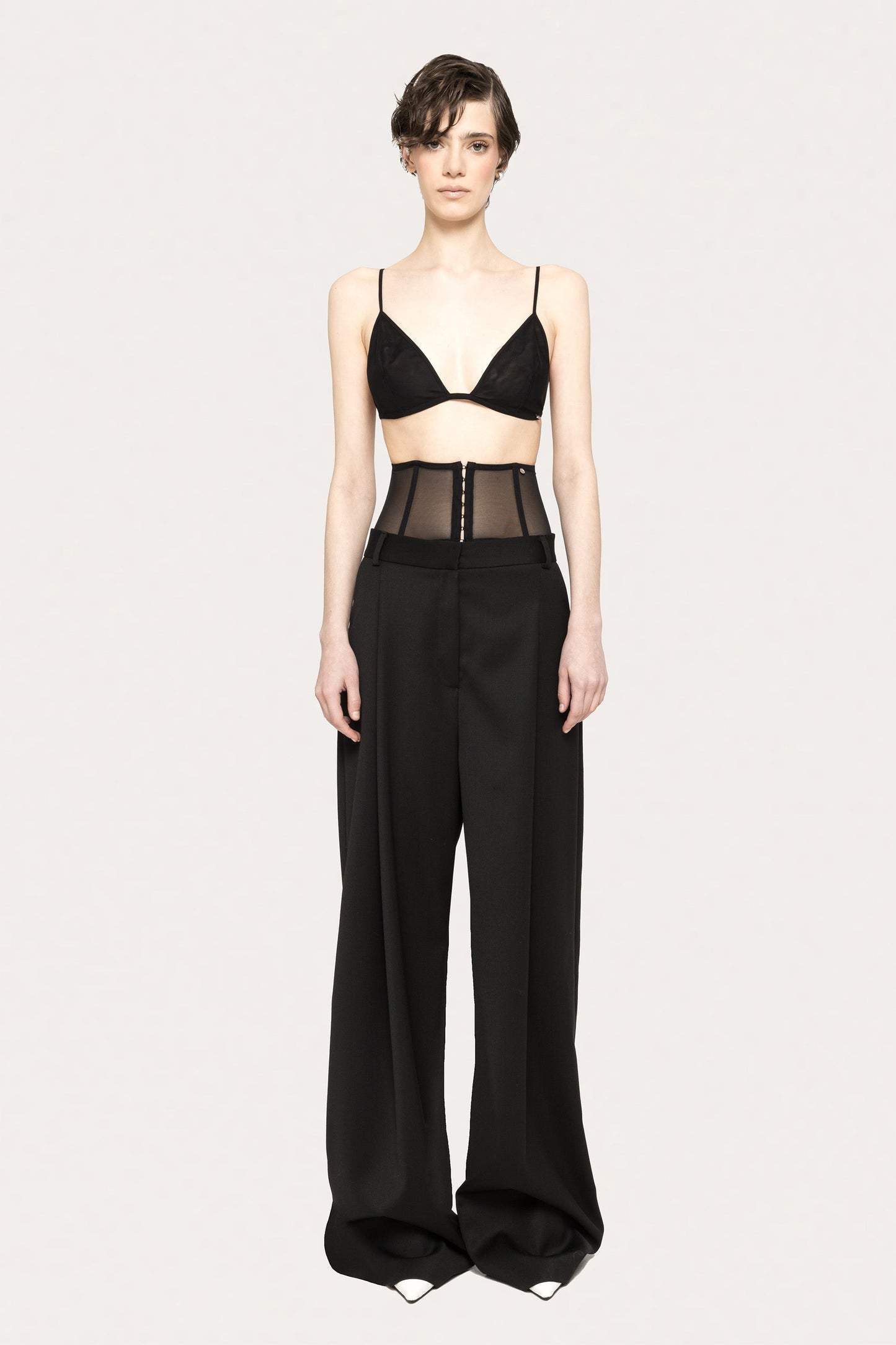 Triangle-cup tulle bra - RTOP16008 NISSA