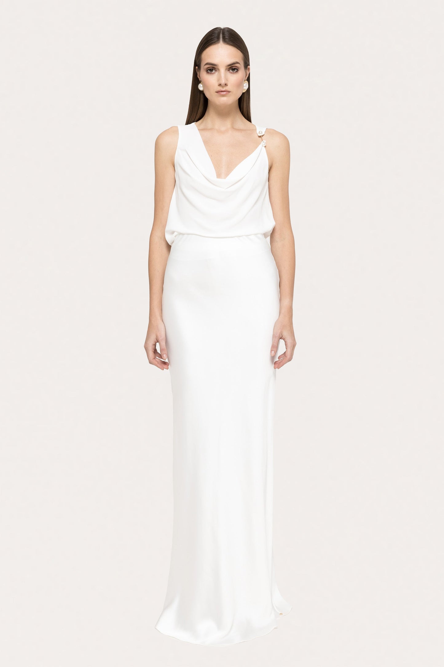Pearl-detail sleeveless top NISSA