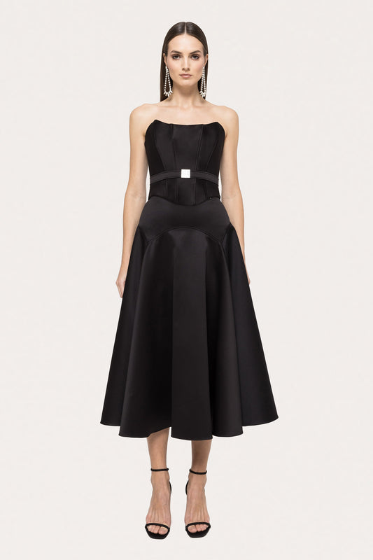 High-waisted taffeta skirt NISSA