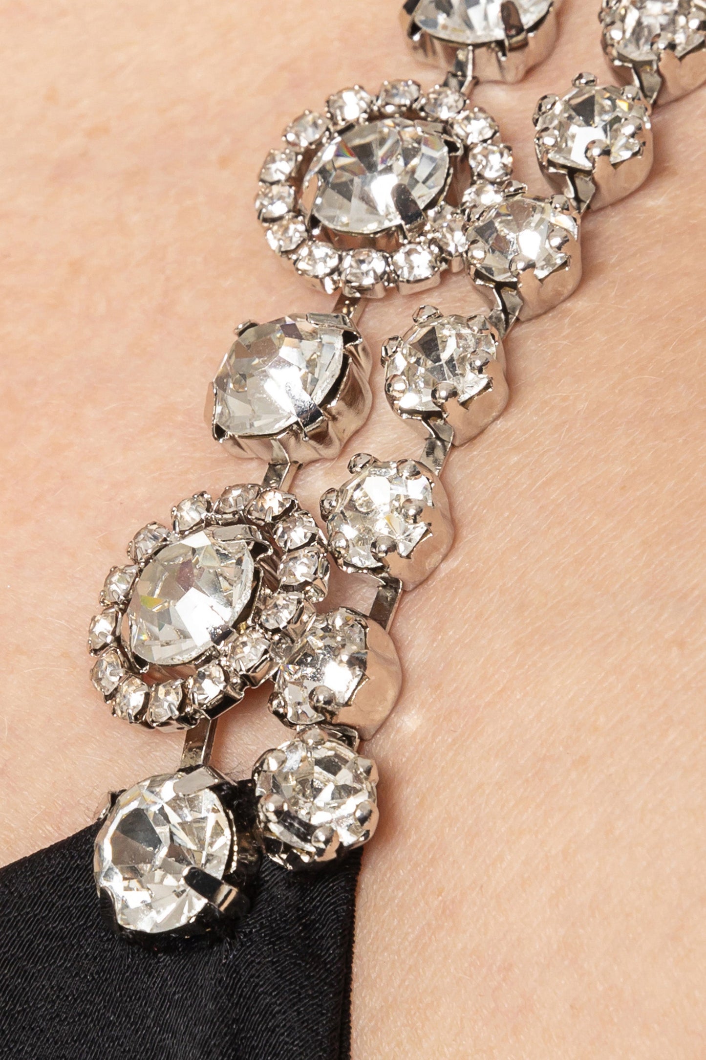 Crystal-embellished open-back gown NISSA