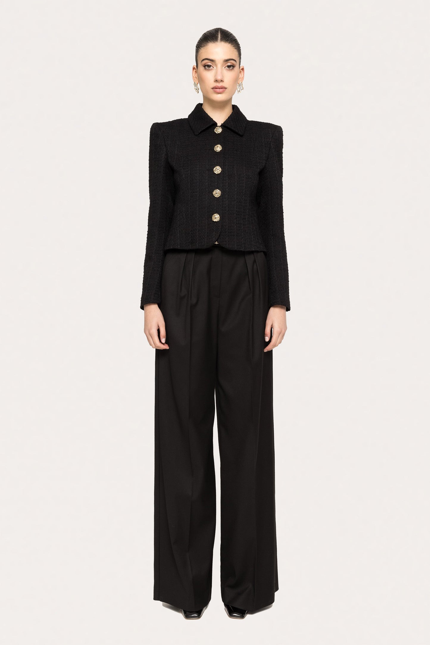 Boucle suit jacket - J15782 black NISSA