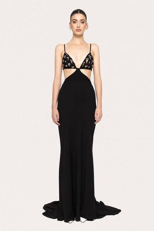 Handmade-embellishments maxi dress NISSA