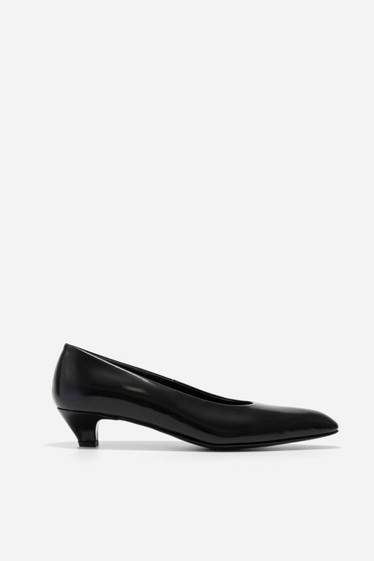 JACKIE Black Leather Pumps /3 cm/ KACHOROVSKA