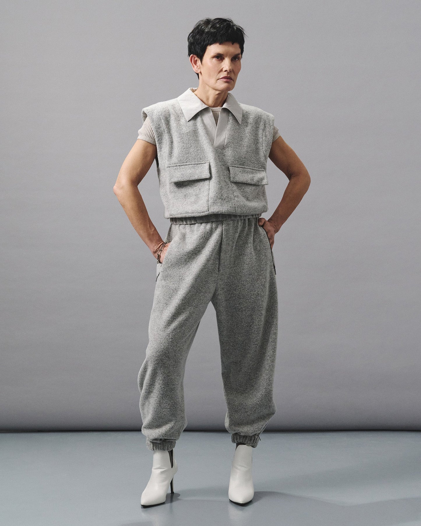 WOOLEN SHELL VEST THEO