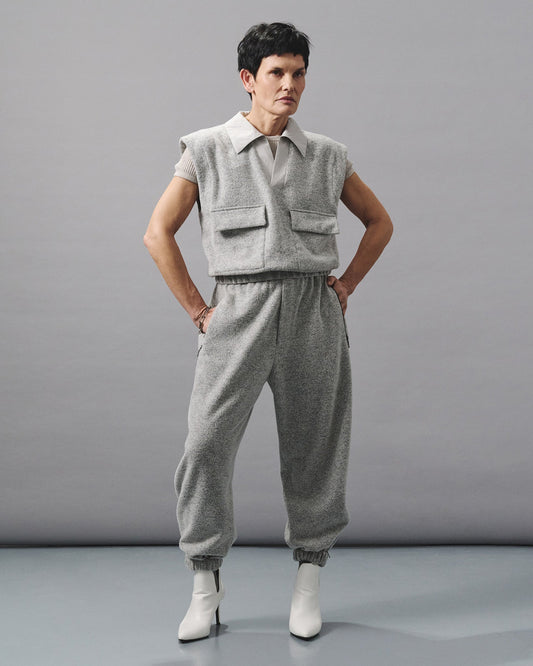 TAPERED WOOL JOGGER THEO