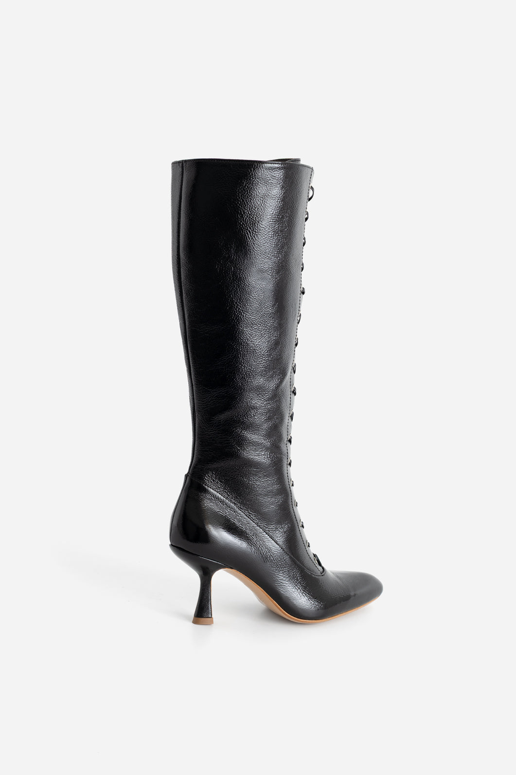 XENA black leather boots KACHOROVSKA