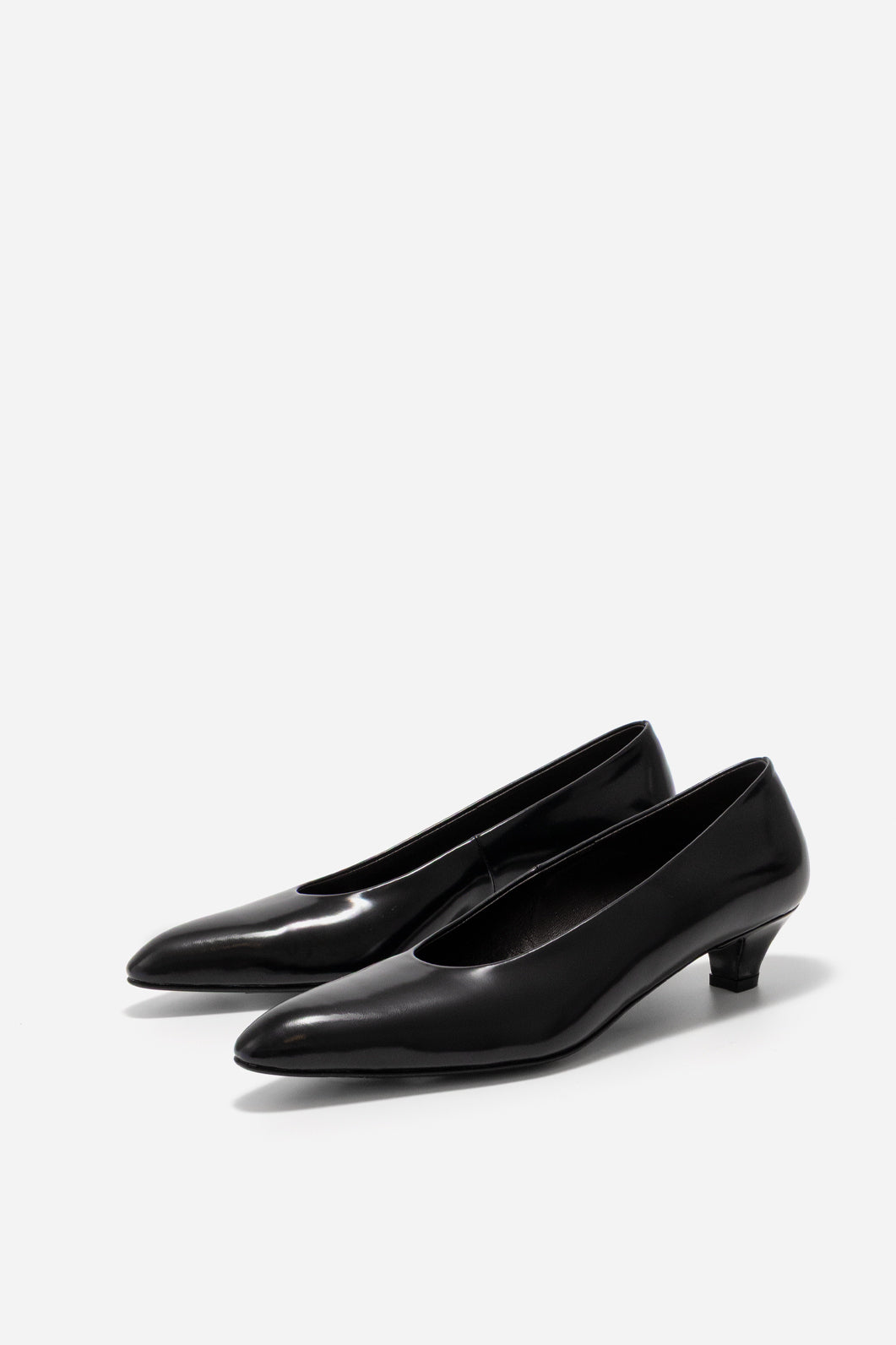 JACKIE Black Leather Pumps /3 cm/ KACHOROVSKA