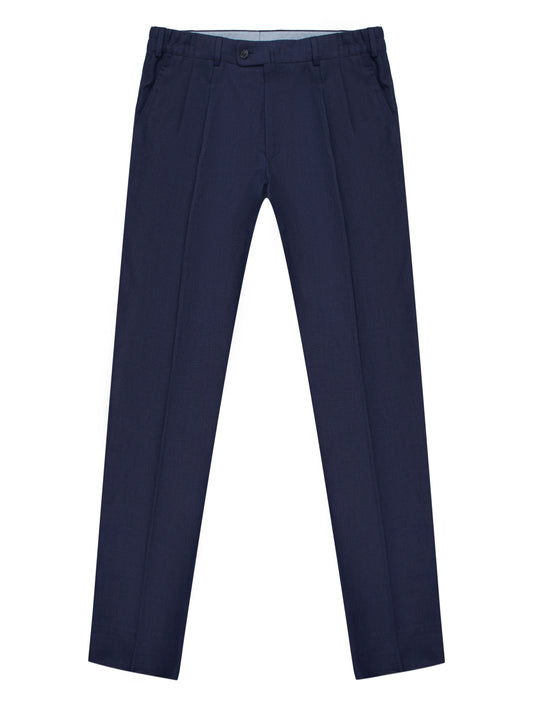 Dark blue linen trousers INDPOSHIV CASUAL