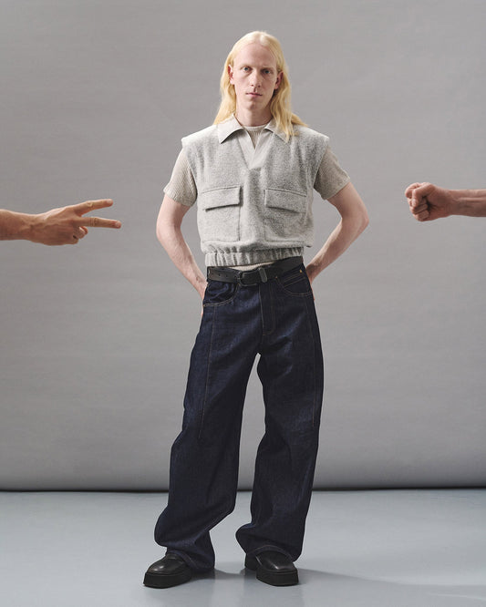 WOOLEN SHELL VEST THEO