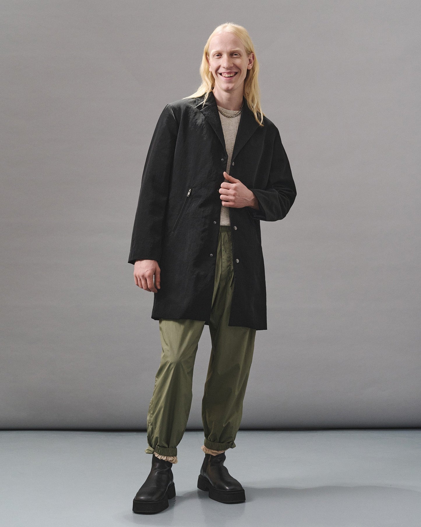 SYNTHESIS CROMBIE COAT THEO