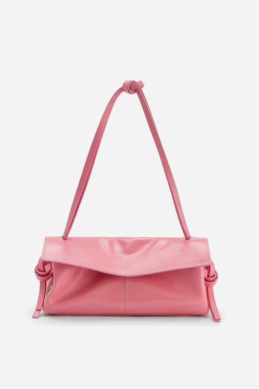 REBECCA BAGUETTE 29 PINK PATENT LEATHER BAG KACHOROVSKA