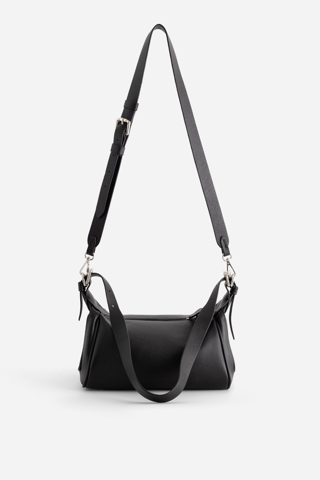 YANA BAG 27 BLACK TEXTURED BAG /SILVER/ KACHOROVSKA