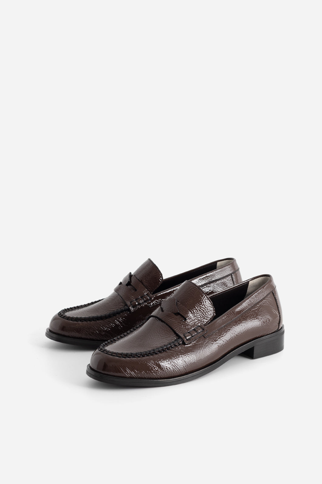 DUCKY BROWN LEATHER LOAFERS KACHOROVSKA