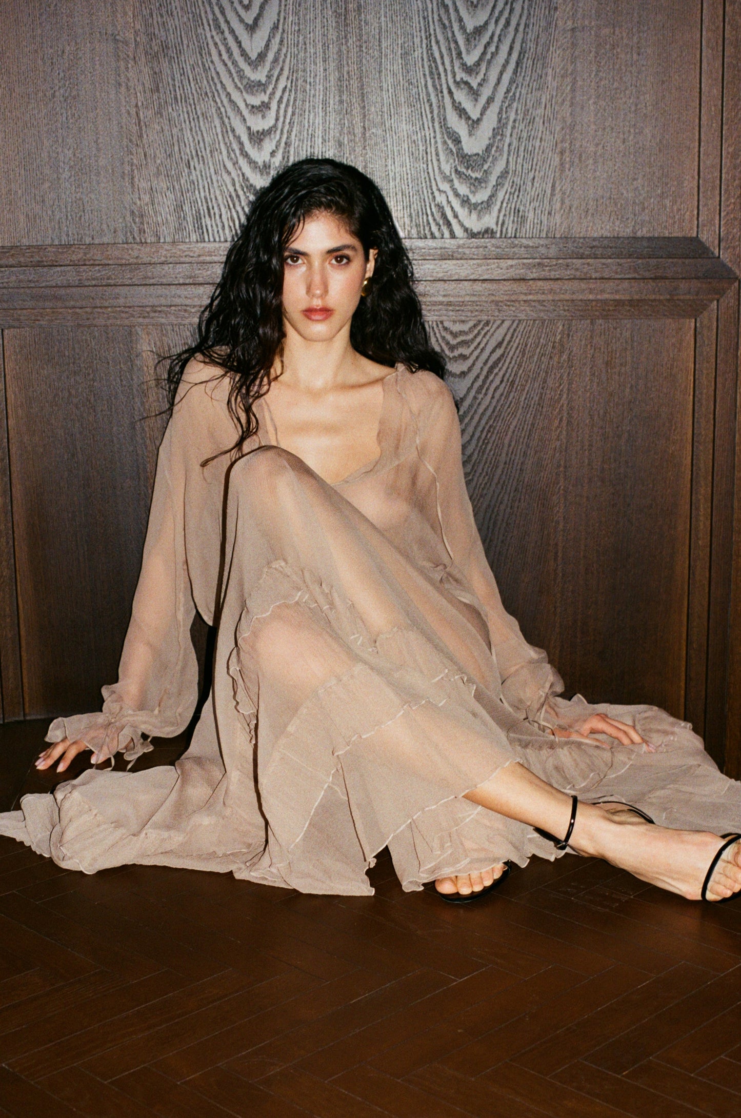 Chiffon silk skirt NOVITSKA