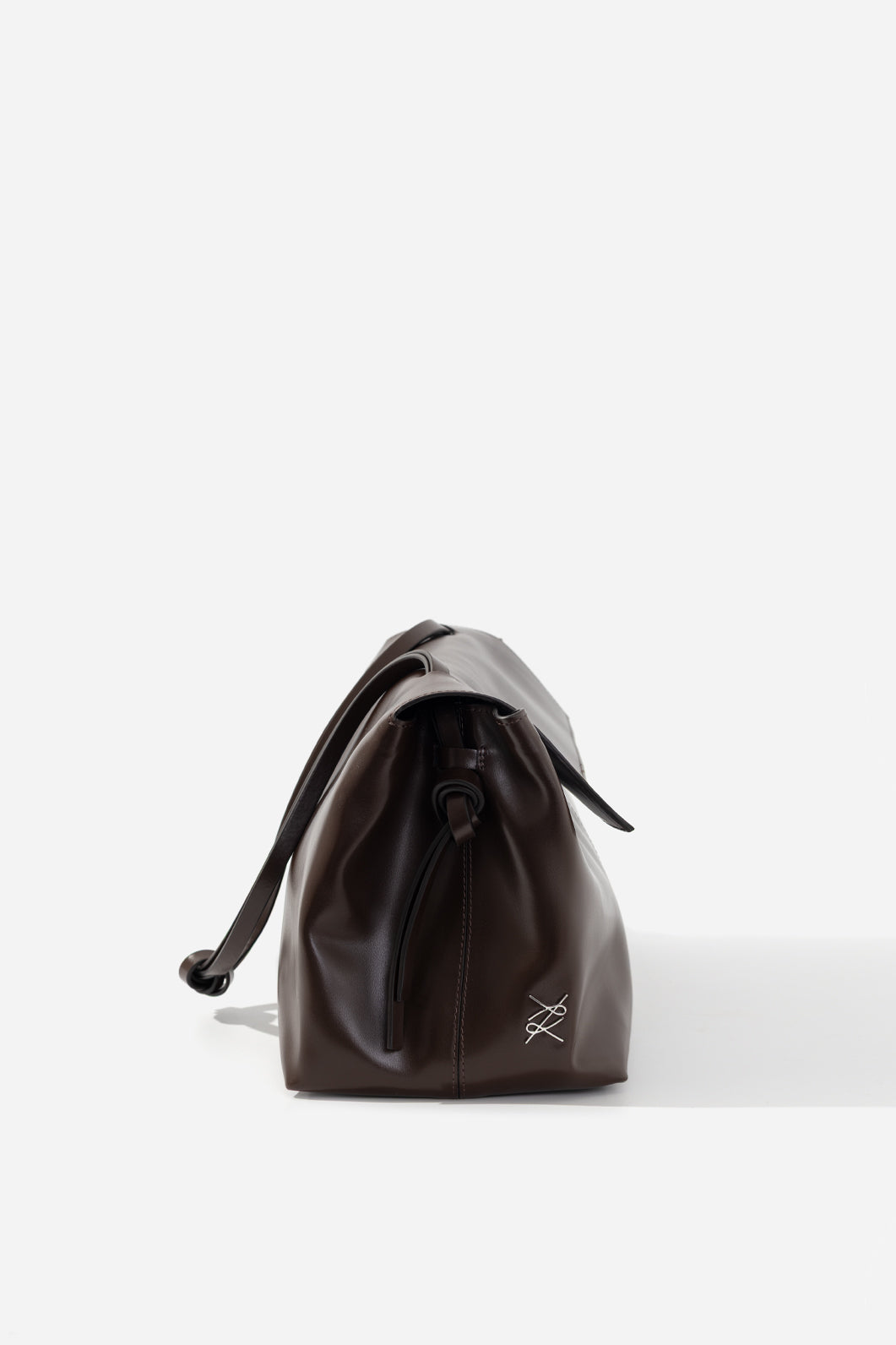 REBECCA GRANDE 35 DARK BROWN LEATHER BAG KACHOROVSKA