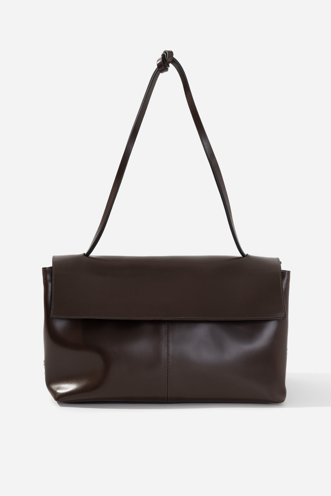 REBECCA GRANDE 35 DARK BROWN LEATHER BAG KACHOROVSKA