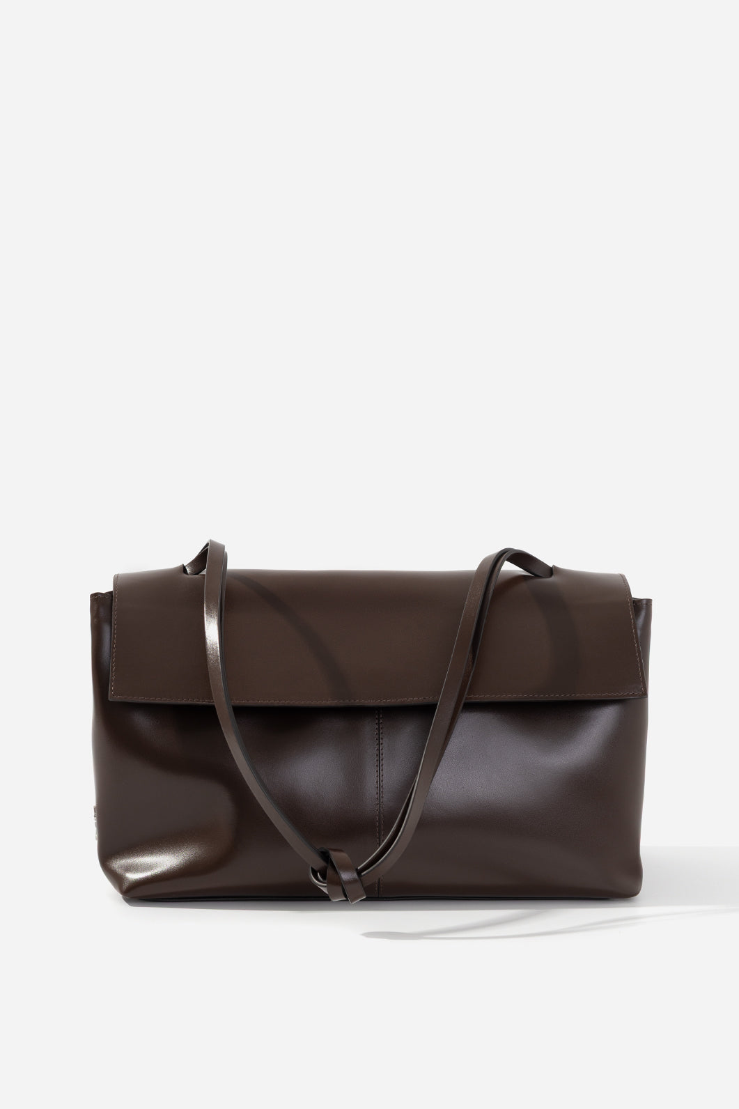 REBECCA GRANDE 35 DARK BROWN LEATHER BAG KACHOROVSKA