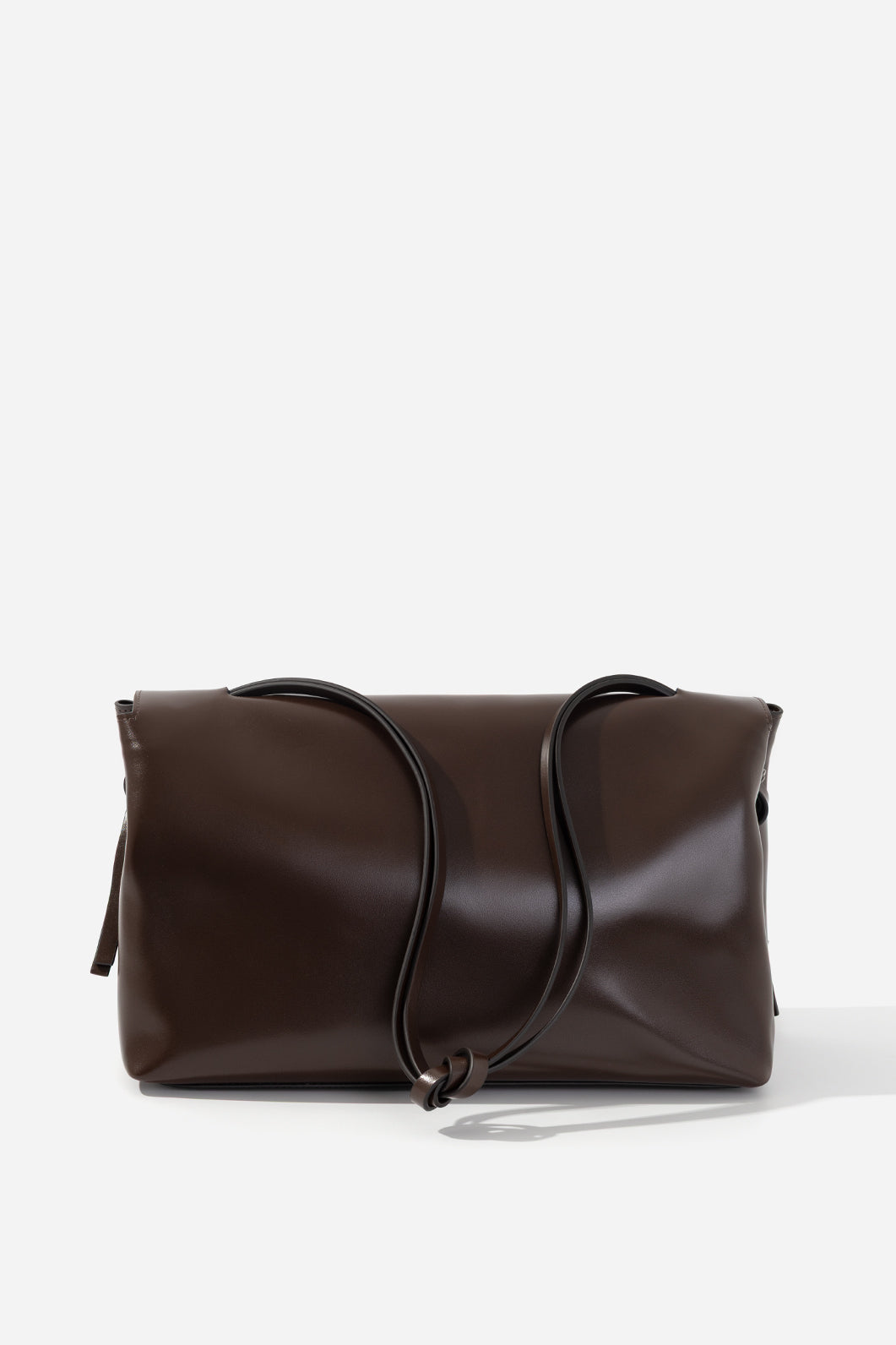 REBECCA GRANDE 35 DARK BROWN LEATHER BAG KACHOROVSKA