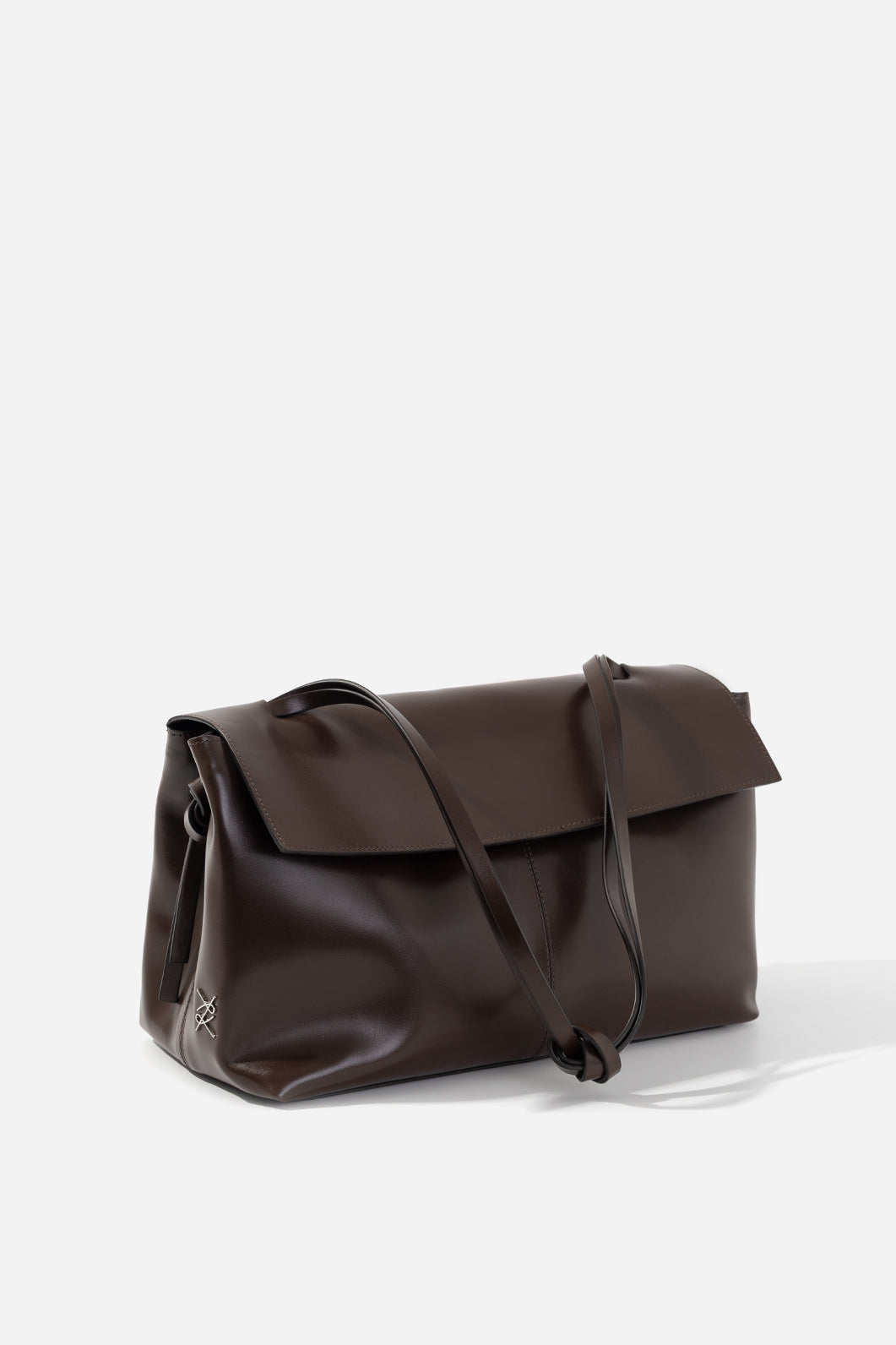 REBECCA GRANDE 35 DARK BROWN LEATHER BAG KACHOROVSKA
