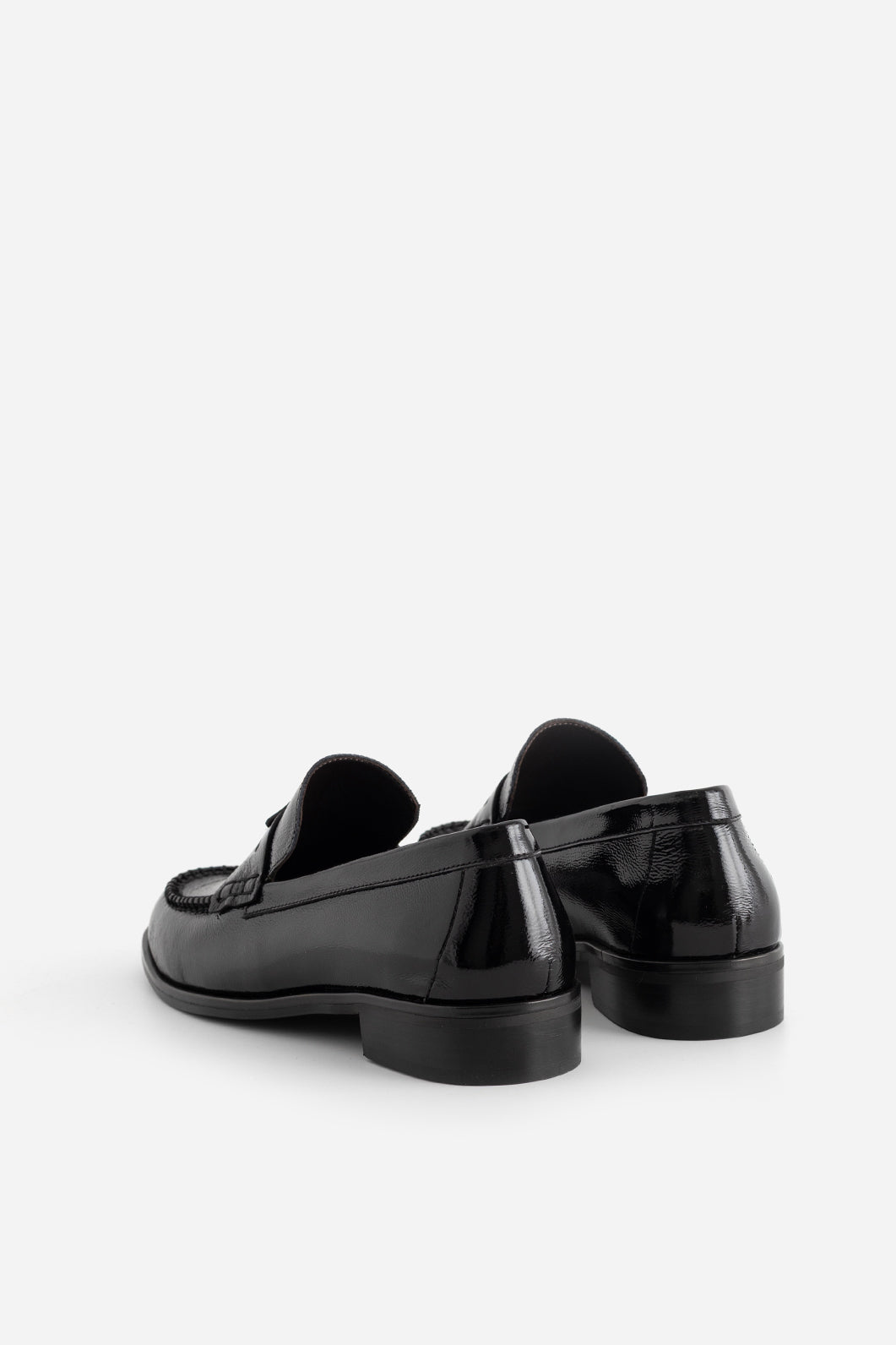 DUCKY BLACK GLOSSY LOAFERS KACHOROVSKA