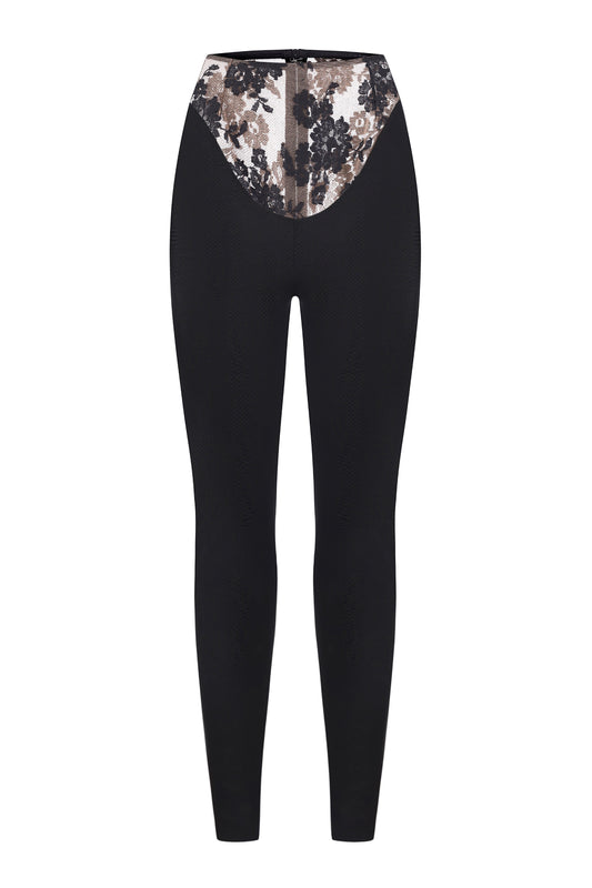Corset leggings with lace details FROLOV