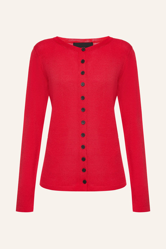 KNITWEAR CARDIGAN KATERINA KVIT