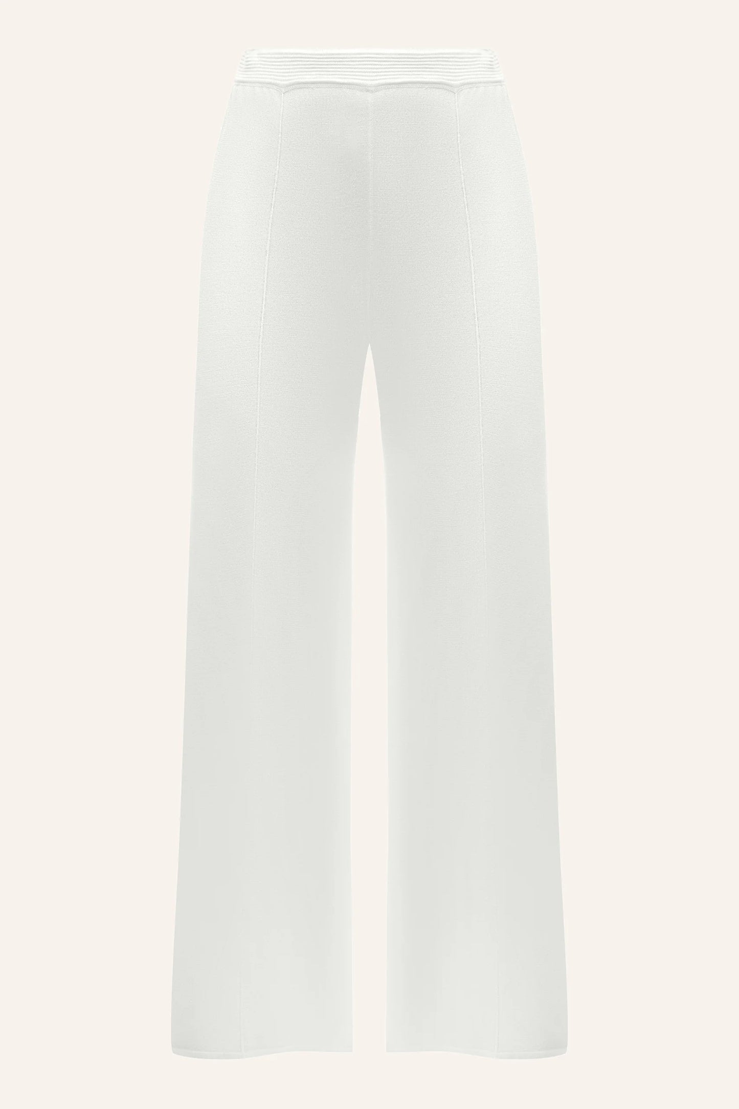 VISCOSE KNITWEAR PANTS KATERINA KVIT