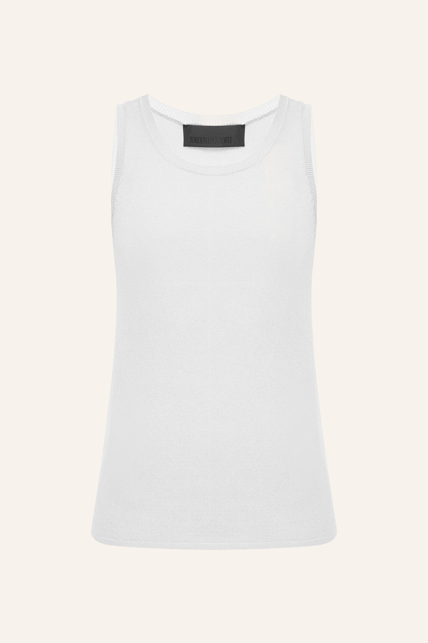 KNITTED TANK TOP KATERINA KVIT