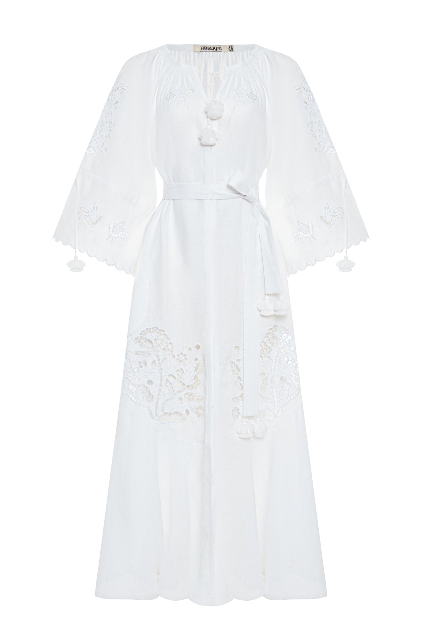 Tree of life white maxi dress FOBERINI