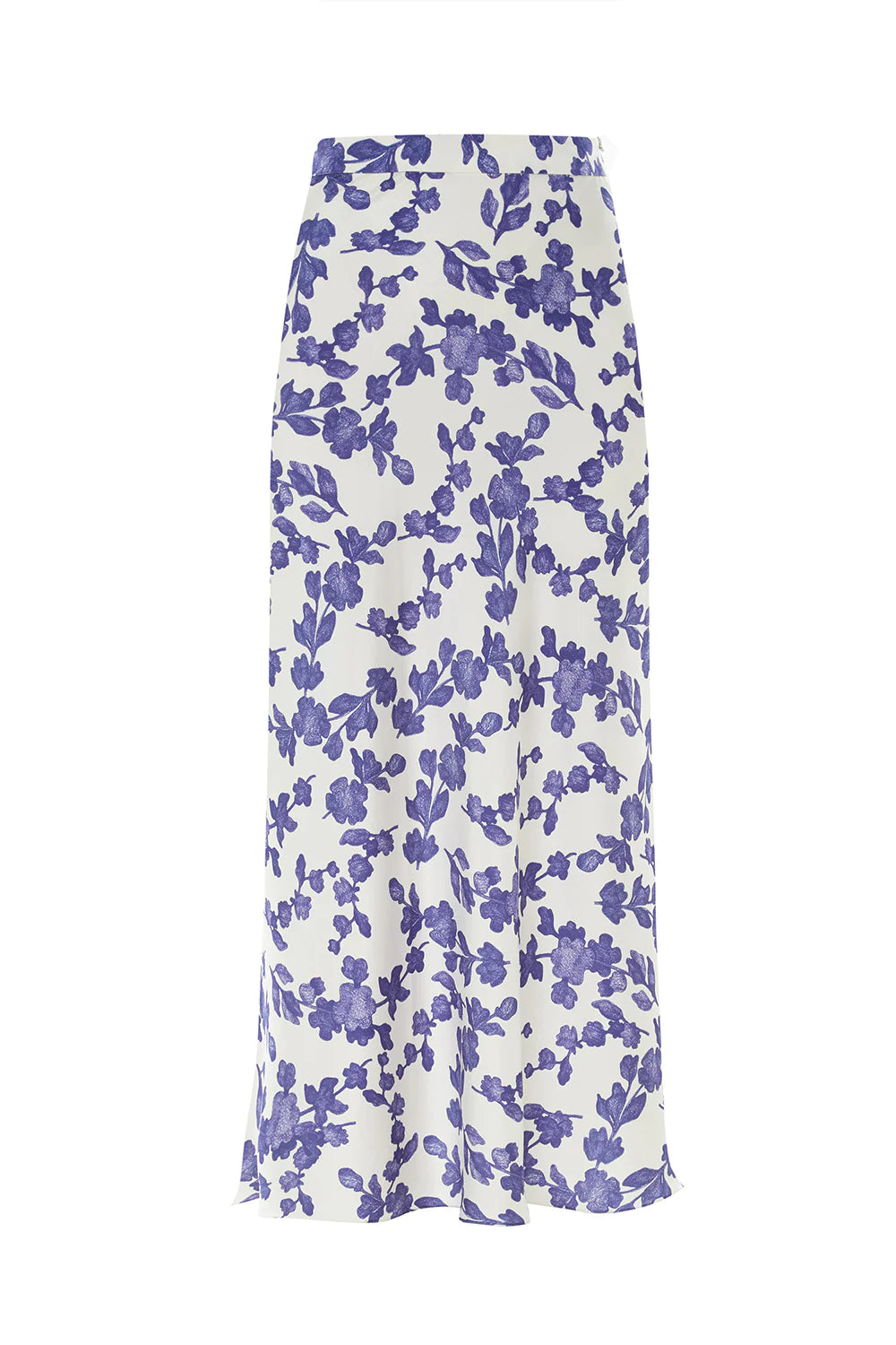 SILK SKIRT WITH FLORAL PRINT ELENA REVA