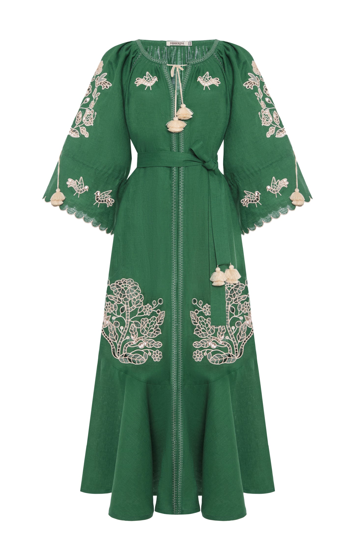 Tree of life green maxi dress FOBERINI