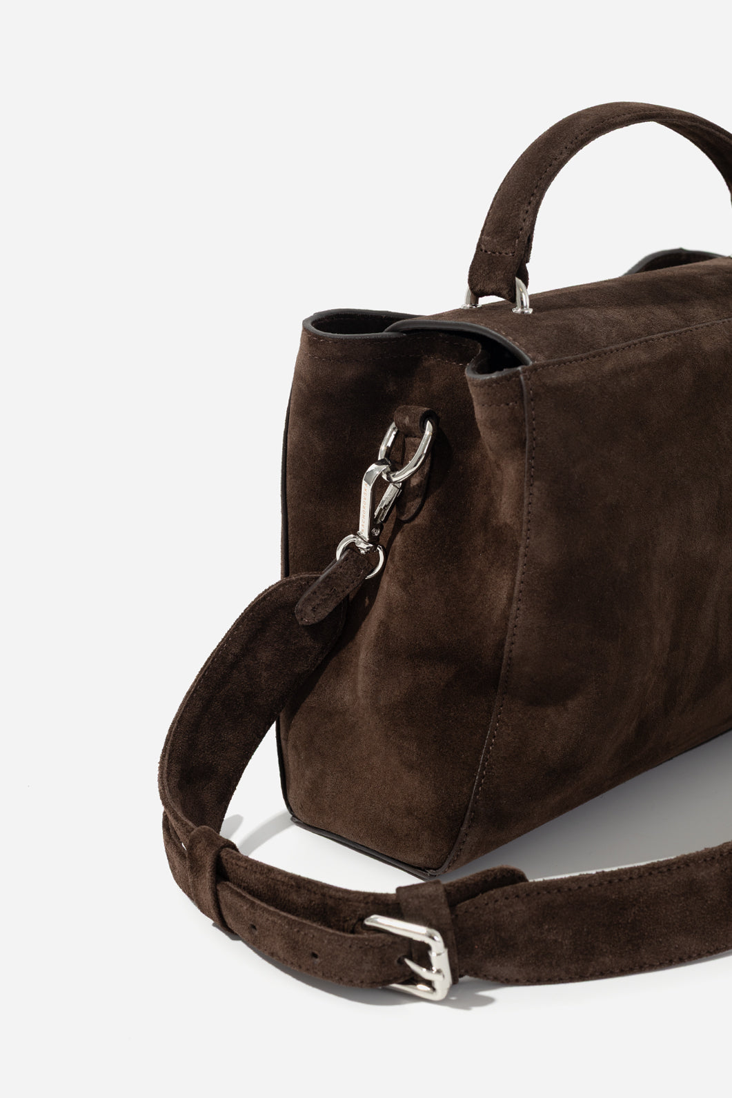 ERNA SOFT bag dark brown suede KACHOROVSKA