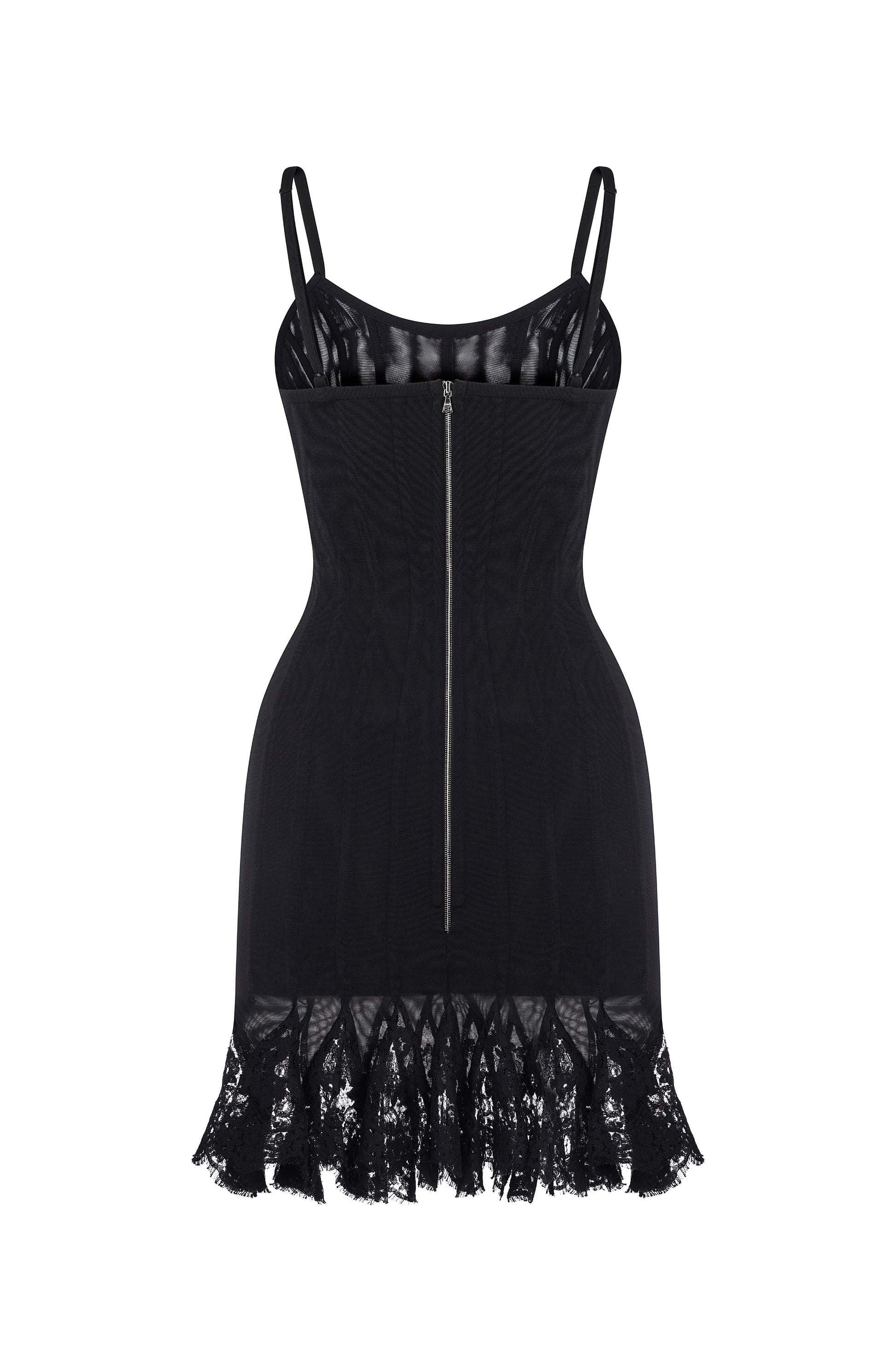 lace godet dress Nasty Gal