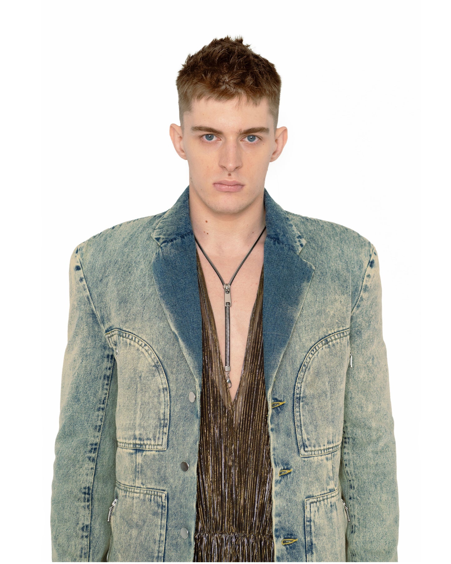 FADED MASCULINE DENIM JACKET THEO