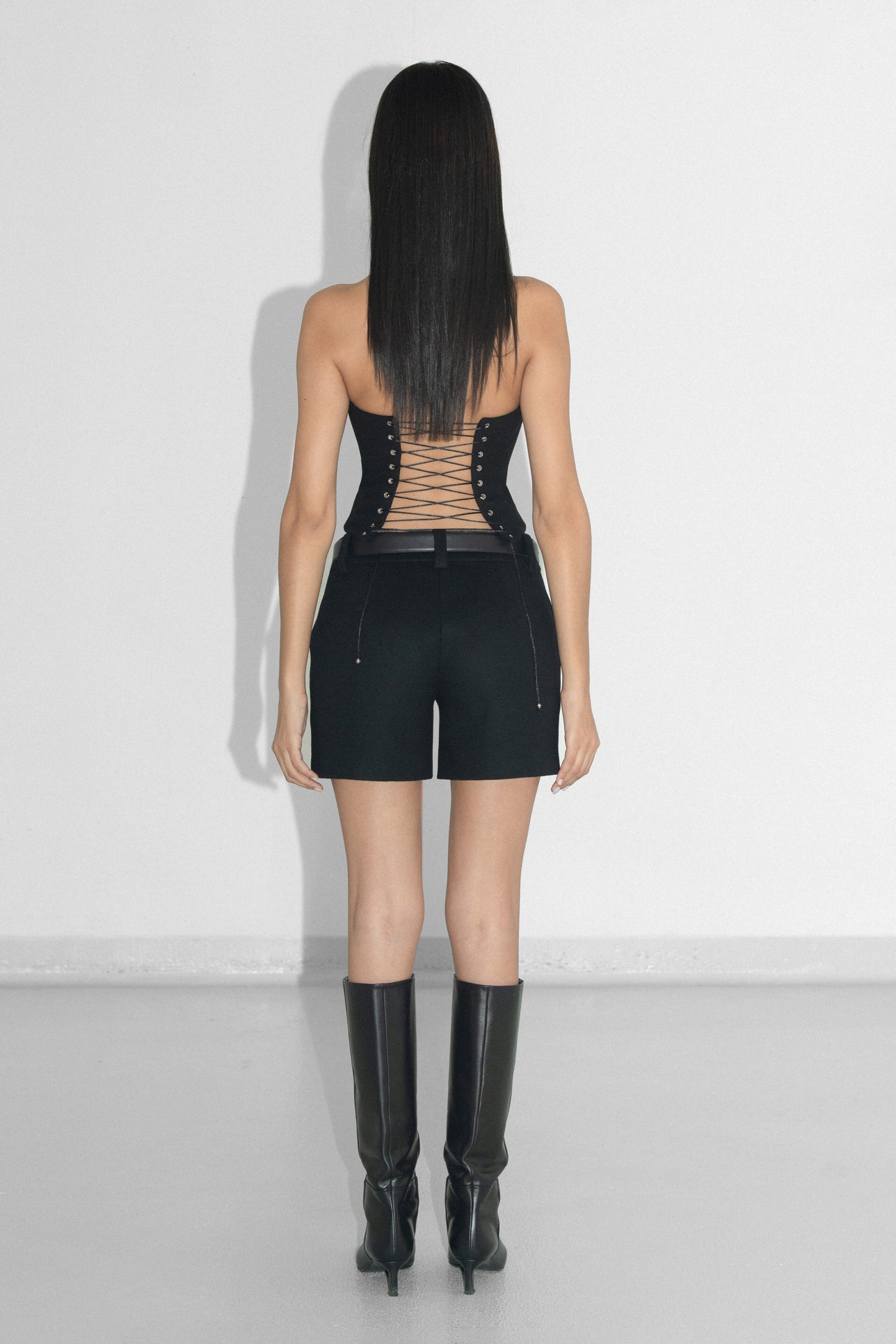 Lace-Up Corset Top VESTIAIRE D'UN OISEAU LIBRE