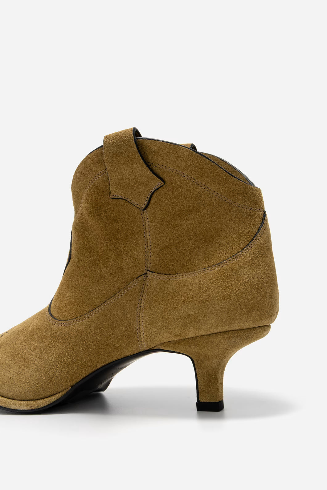 CHERILYN OLIVE SUEDE COWBOY BOOTS KACHOROVSKA